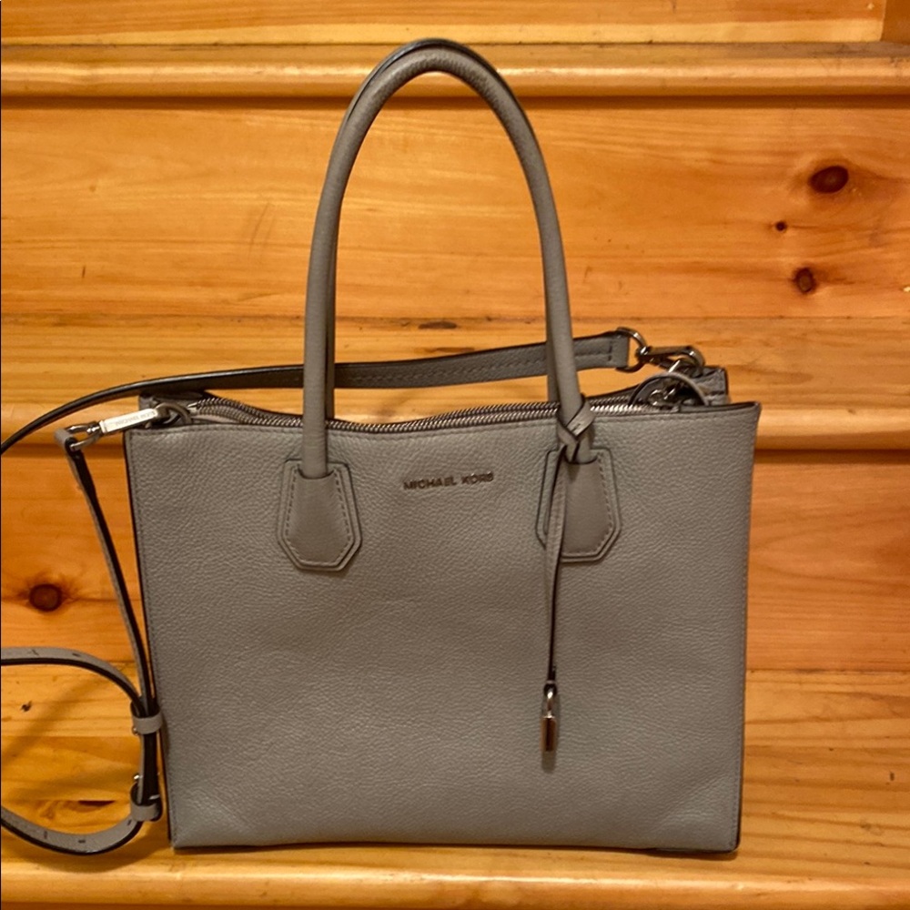 Michael Kors Pebble Gray Satchel